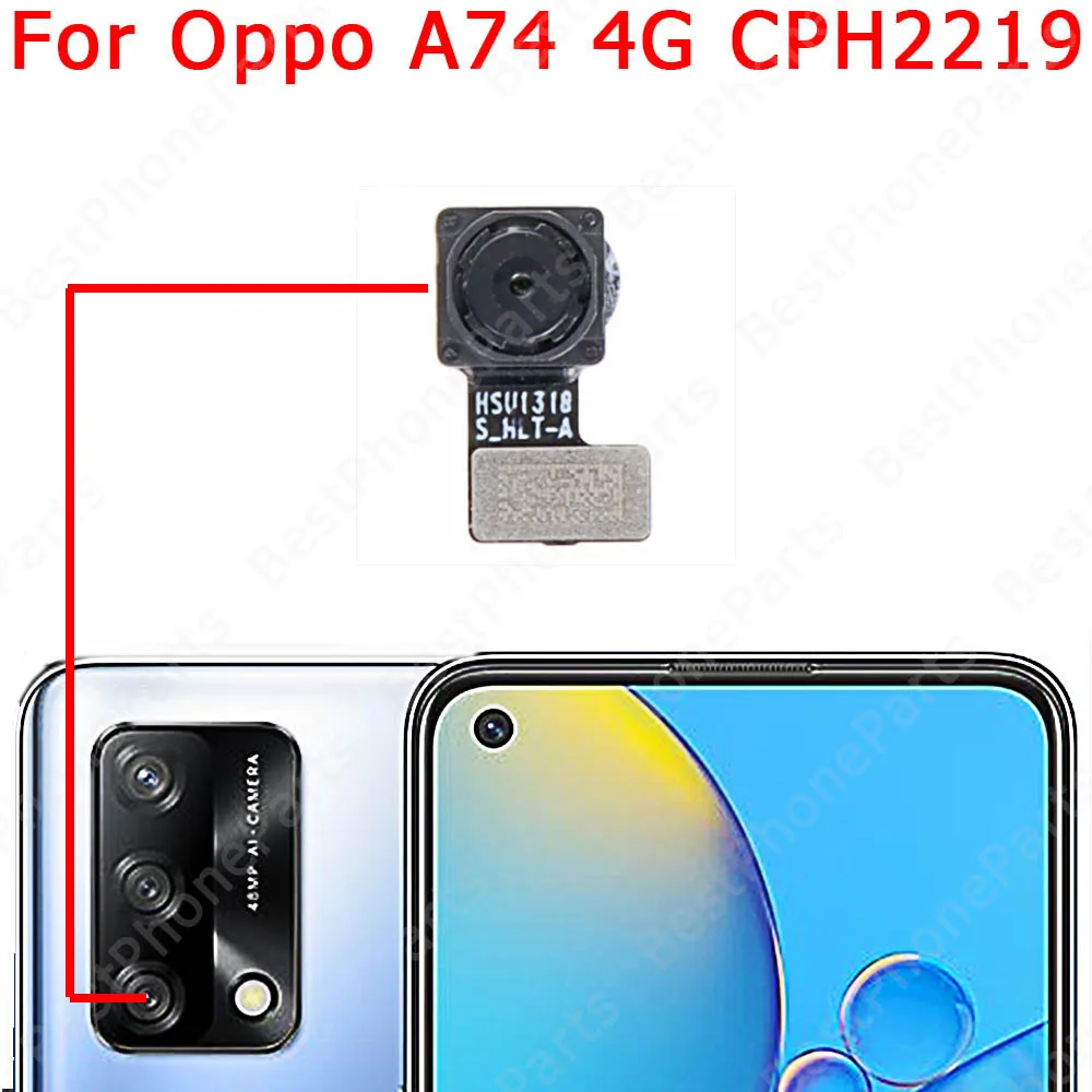 Front Backside Facing Back View Selfie Camera Module For OPPO A71 A72 A73 A74 Rear Camera Replacement Repair Flex Cable