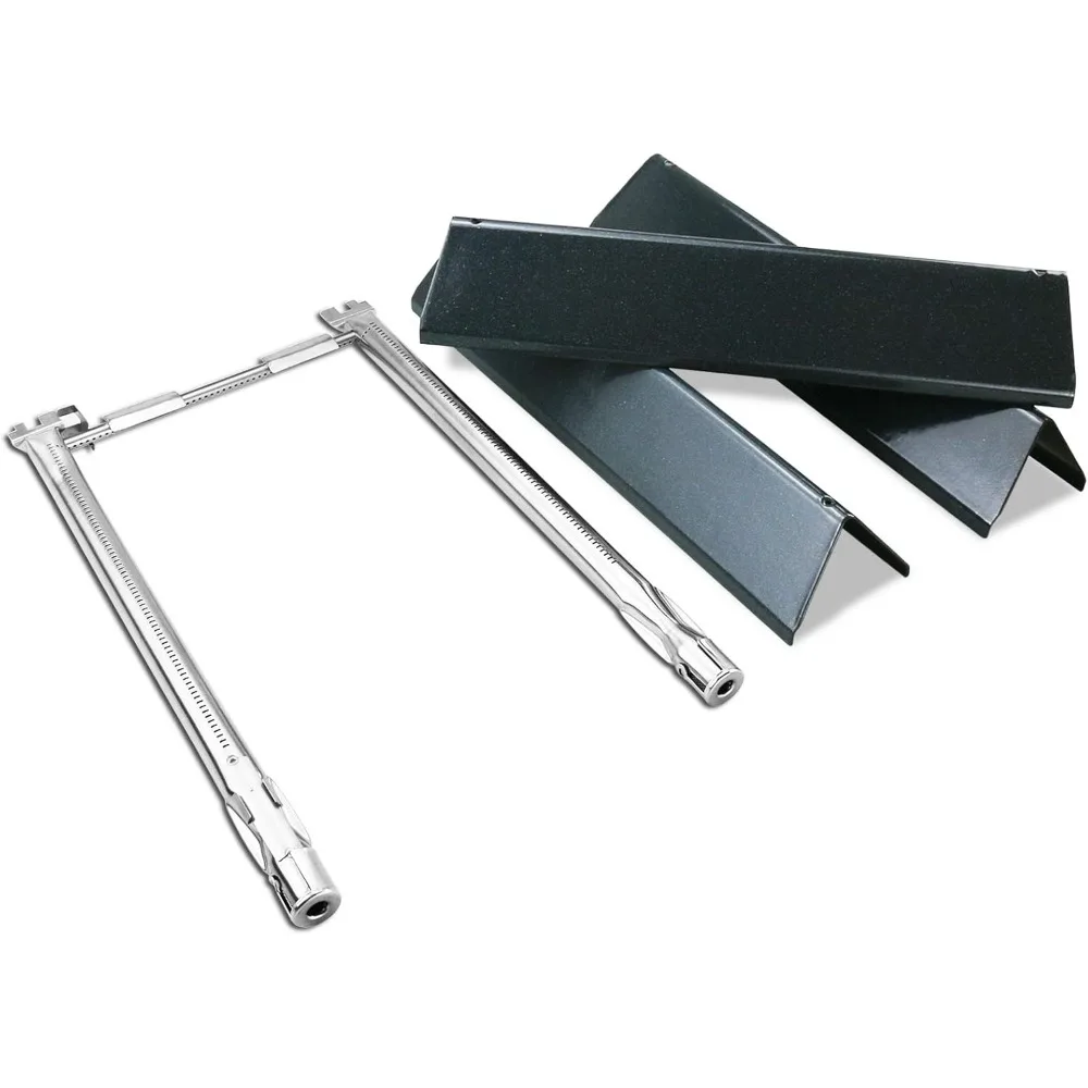 

7635 Flavorizer Bars and 69785 Grill Burner Tubes for Weber Spirit I & II 200 with Front Control, Spirit E210, E220, S210, S220