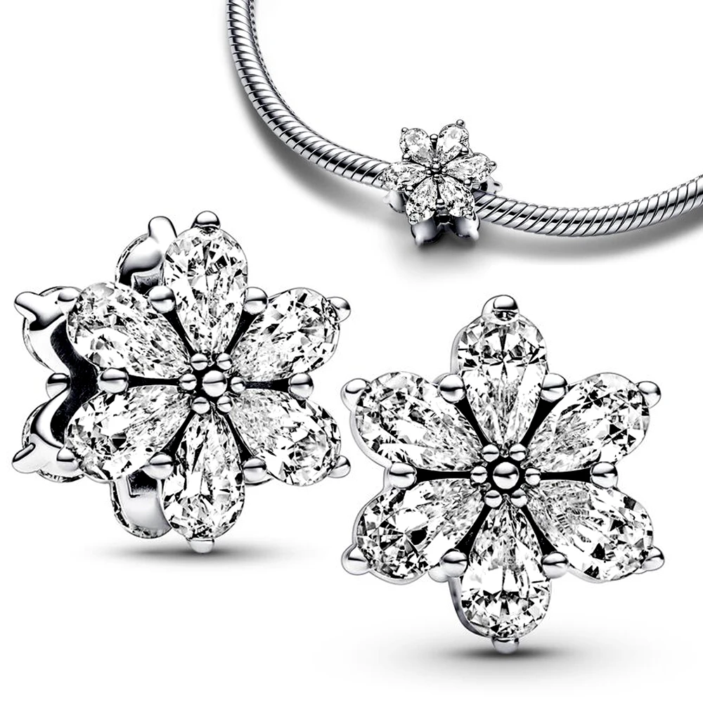 Sparkling Herbarium Cluster Charm Silver Plated Fit Charms Silver Original Bracelet for Jewelry Making  Jewelry  Charm