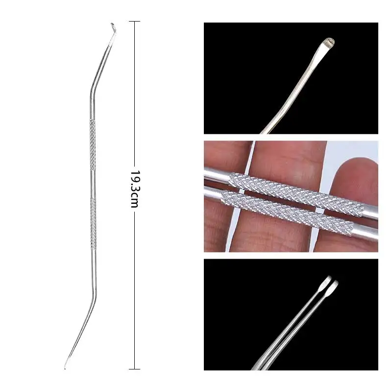 Herramienta de injerto de apicultura de acero inoxidable, aguja de transferencia de Larva, Pin de cambio de apicultura, gusano, herramienta de injerto en movimiento, 2 piezas