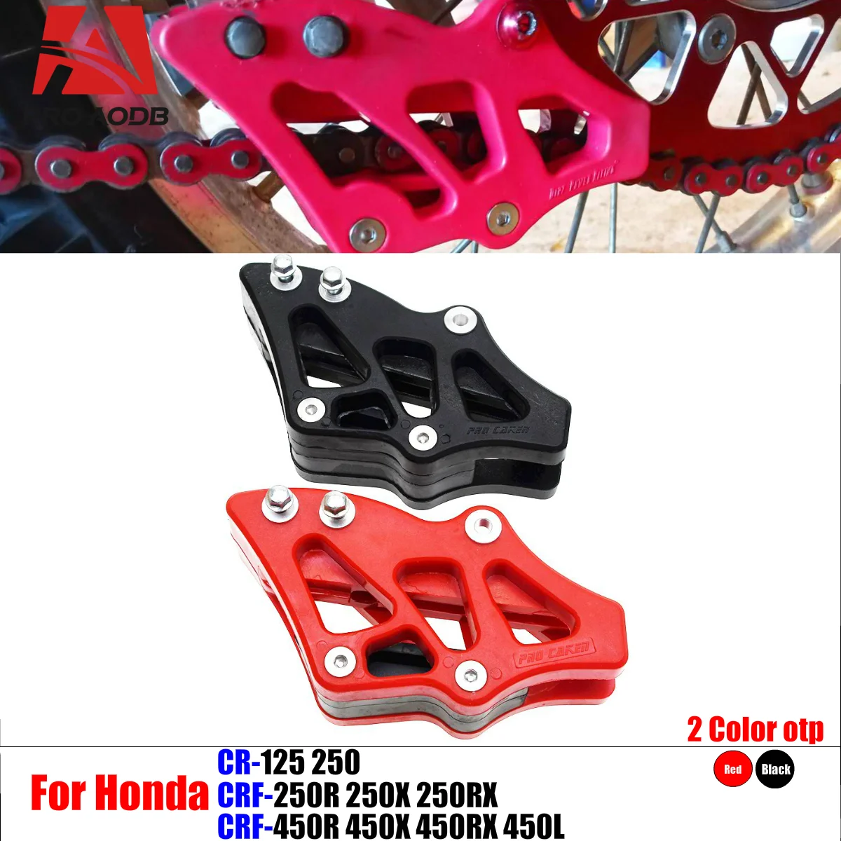 

For Honda CR125 CR250 CRF250R CRF450R CRF250X CRF450X CRF250RX CRF450RX 2002-2022 Motorcycle parts - Plastic Chain Guide Guard