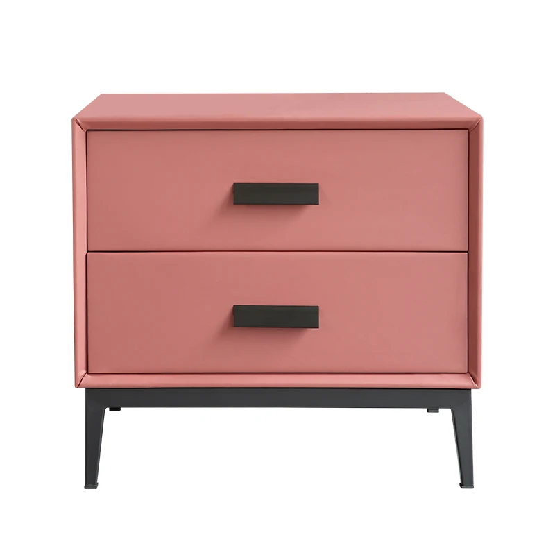 

bedroom bedside table, white creative small light luxury bedside storage cabinet, Nordic solid wood bedside cabinet