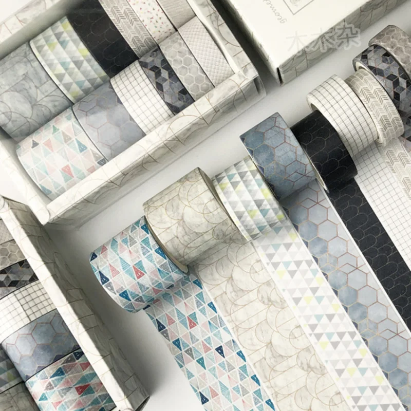 

Custom Plaid Journal Tape, Grid Tape, Salt Series Washi Tape, Wide Journal Tape, Decoration Material