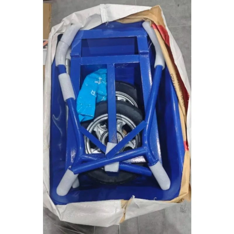 Thickened dump truck double wheel unicycle trolley agricultural construction site feed garden sand soil fertilizer dump truck image 5