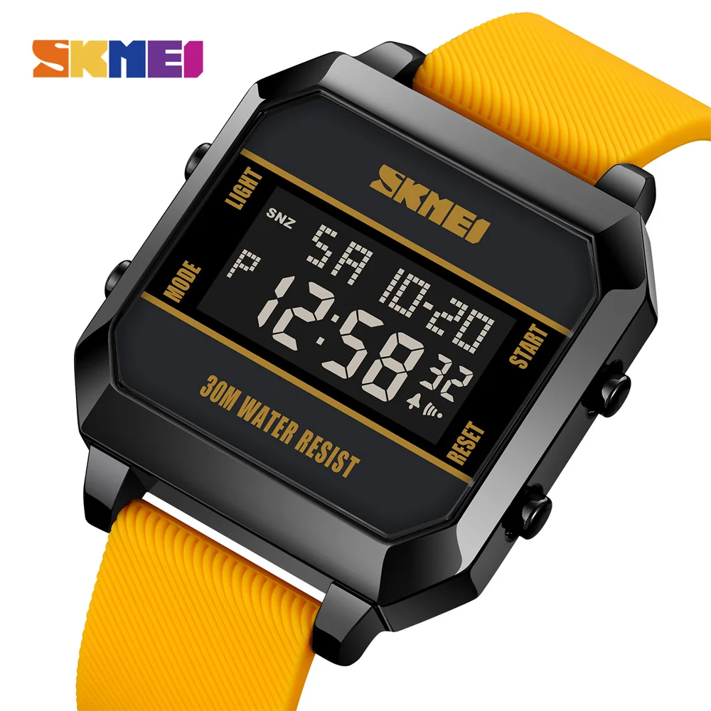 SKMEI Top Brand Japan Digital movement Digital Countdown Sport Watches Mens Casual LED Light Waterproof Wristwatch reloj hombre