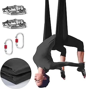 8m Premium Durable Aerial Yoga Swing Nylon Fabric Hammock for Antigravity Inversion for Sports & Entertainment view 2