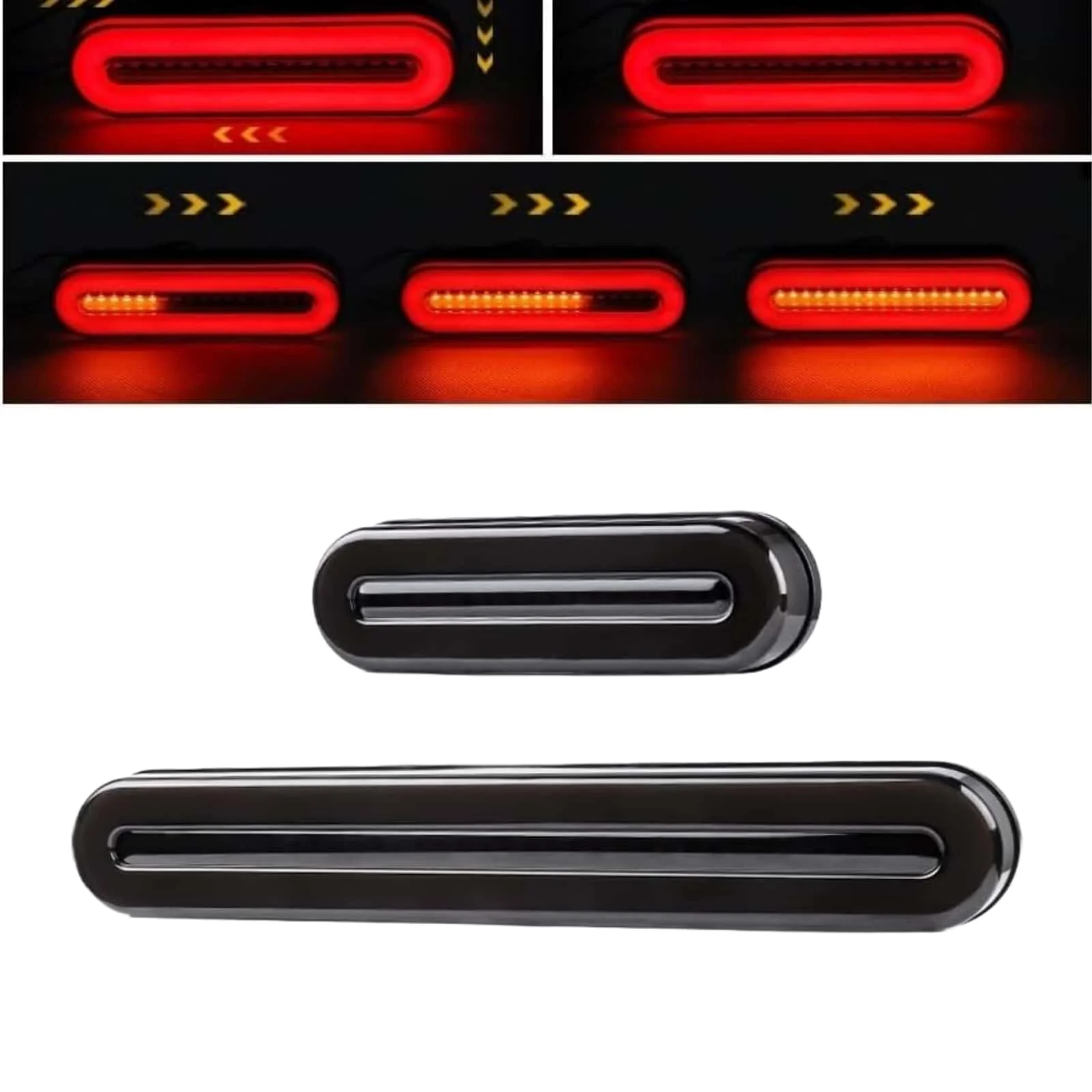 3 in 1 Car LED Tail Lights Stop Turn Signal DRL Brake Lamp 12V 24V For Truck Trailer MotorcycleATV UTV Waterproof Universal