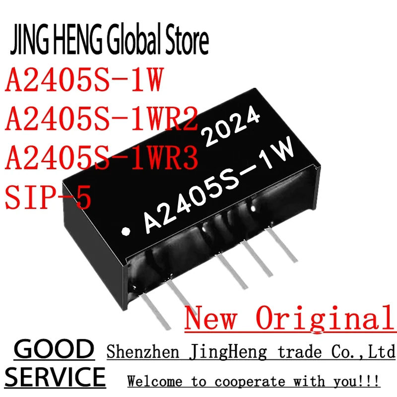 

10PCS 100% New Original A2405S-1W A2405S-1WR2 A2405S-1WR3 A2405S A2405 SIP-5 24V TO 5V 1W DC-DC isolapted power module