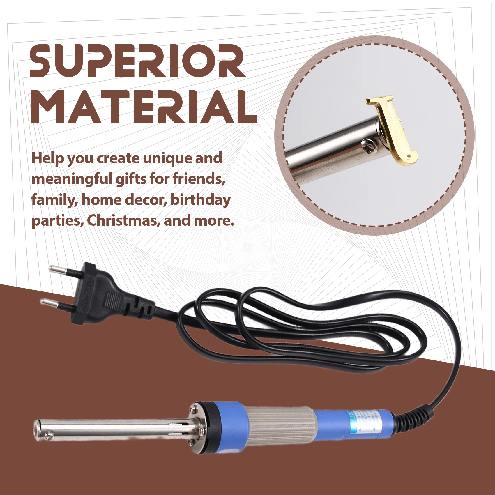 

CQMF-набор для выжигания по дереву/резьба, паяльник с буквами, ручка, инструменты «сделай сам», шаблон с алфавитом и номером для тиснения «сделай сам», вилка европейского стандарта