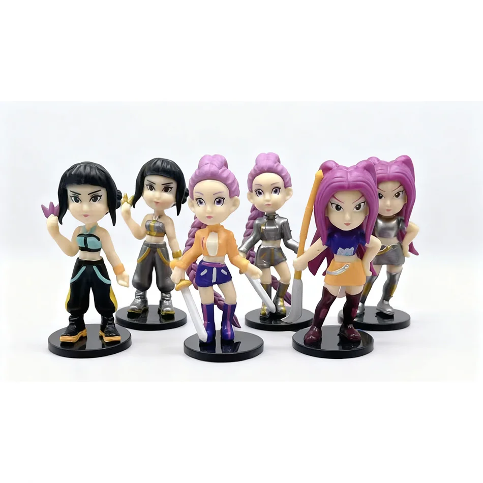 6pcs K-Pop Demon Hunters Blind Box Anime Figure Rumi Mira Zoey Sussy Dolls Blind Bag Mystery Box Decoration Kids Christmas Gift