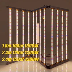 2024Newest LED Grow light Bar High Power 1000W 1200W 1500W Full Spectrum Samsung LM281B For Plants Greenhouse 8x4ft coverage