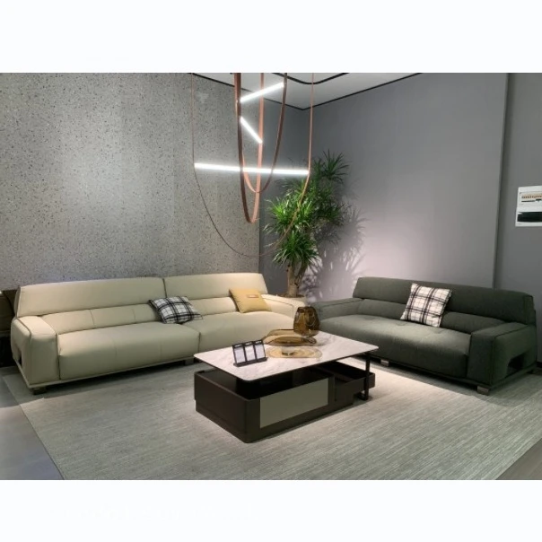 Modern simple fabric sofa living room size apartment combination sofa
