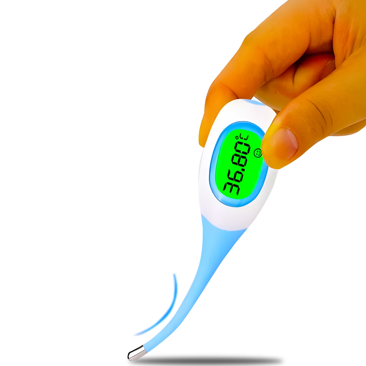 Electronic Soft-Tip Digital Thermometer, Fast & Accurate Reading, Safe for Baby Kids Adults, Axillary Oral Temperature Measureme