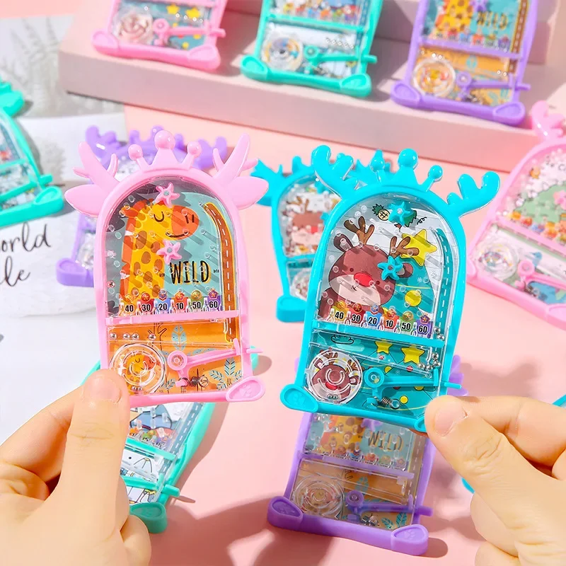 10 قطعة الكرتون الحيوان اطلاق النار الكرة والدبابيس المتداول حبة الكرة المتاهة لعب للأطفال حفلة عيد ميلاد تفضل جودي حقيبة جائزة رياض الأطفال #3