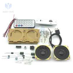 Kit Altoparlanti Bluetooth Elettronica Per Saldatura Fai Da Te Pratica Gruppo Solder Kit Elettronico Componente Amplificatore Stereo Altoparlanti