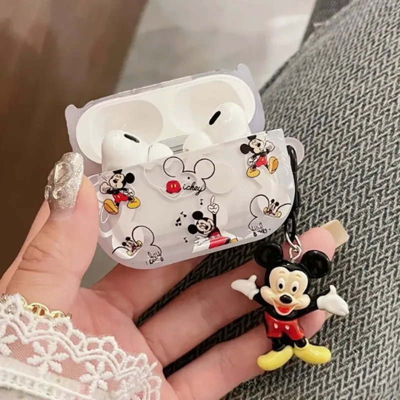 

Cartoon Protective Earphone Cover for Airpods Pro3 with Keychain for Airpods Pro2 Pro 4 3 2 1 Case Girls Women Funda