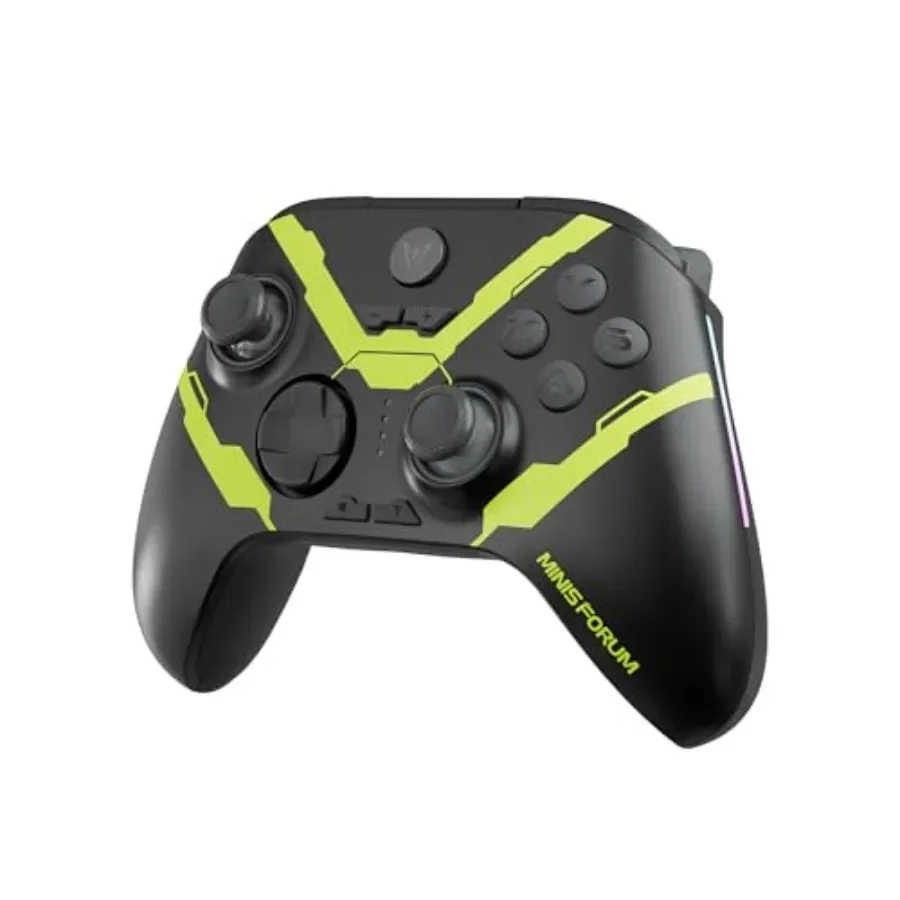 

MINISFORUM MGP01 Gaming Controller for Universal Compatibility PC/IOS/Android Hall Sensor Joysticks/Triggers Supports Bluetooth