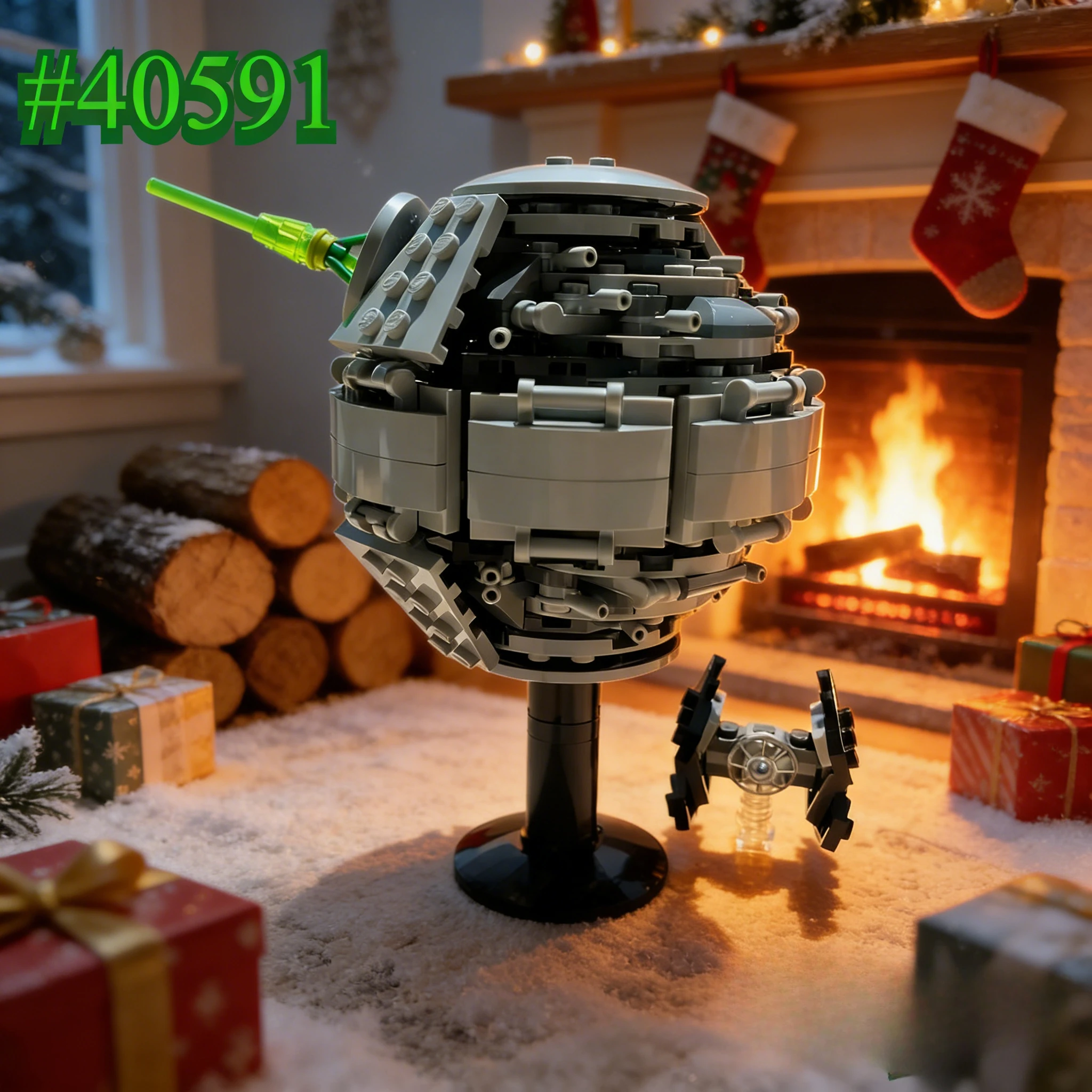 Conjuntos de blocos de construção Dead Satellite 40591 compatíveis com partículas Legoed adequadas para presentes de Natal 289 peças