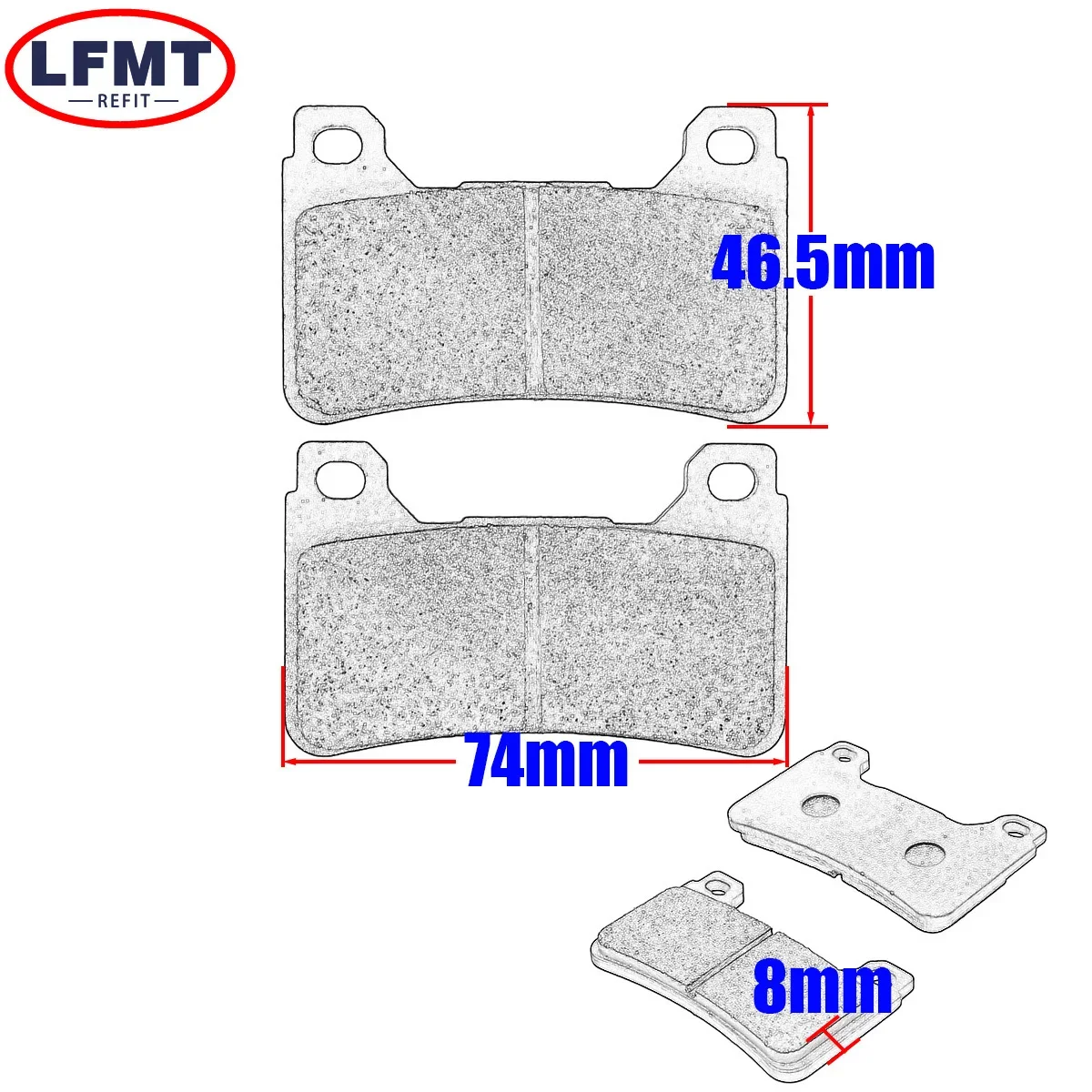 For HONDA CBR600RR CBR600 RR 2005 2006 CBR1000RR CBR1000 RR 2004 Motorcycle front and rear brake pads of high quality material