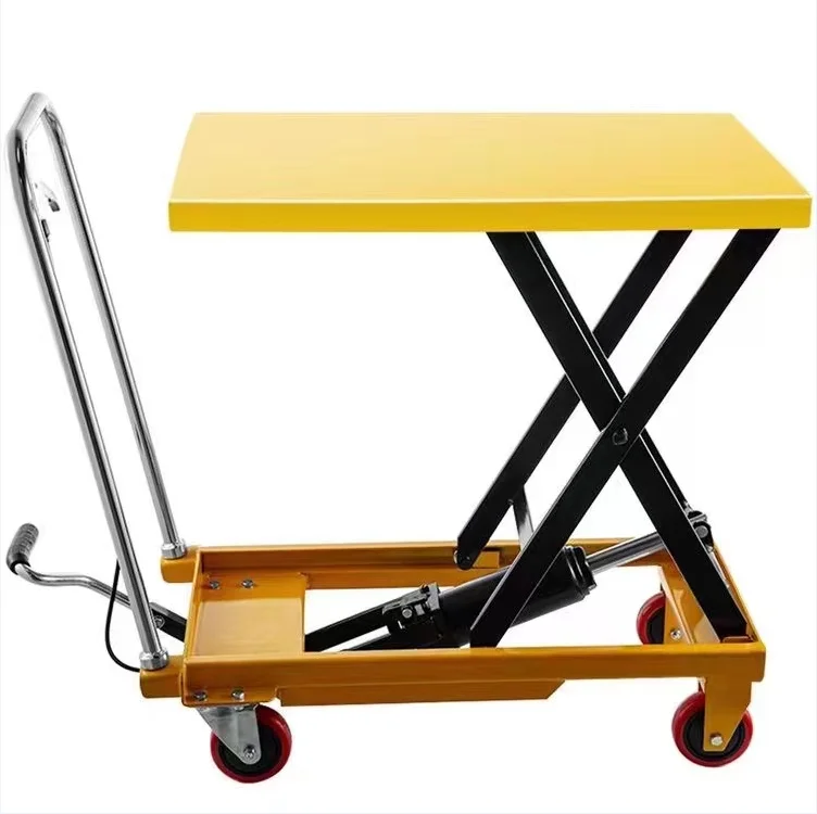 

China Factory 200kg 350kg 500kg 100kg 800kg 1m 0.7m Portable Hydraulic Cylinder Folding Lift Table Scissor Lift