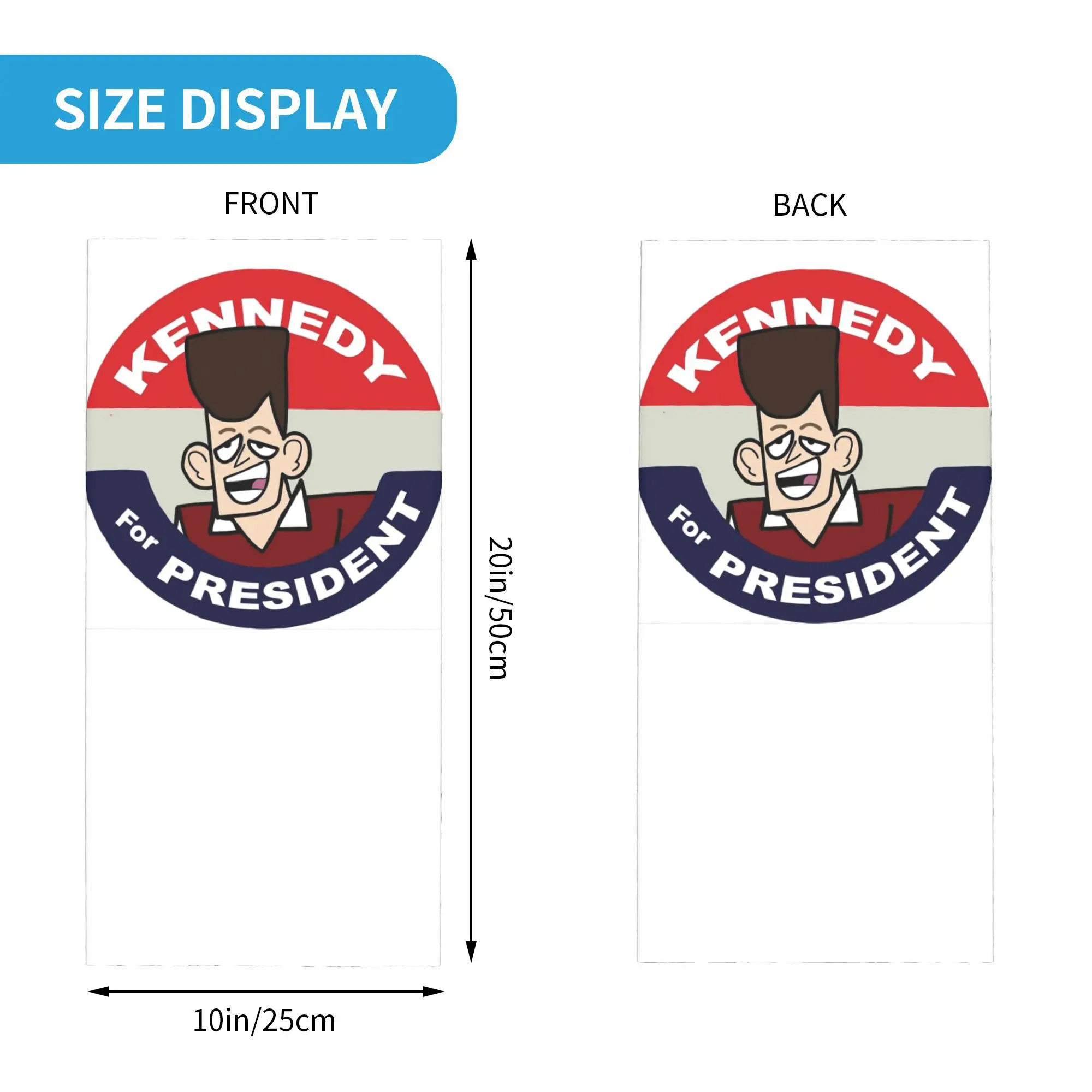 استنساخ عالية Jfk باندانا غطاء الرقبة المطبوعة التفاف قناع وشاح متعدد الوظائف قناع الوجه الرياضة في الهواء الطلق للرجال النساء الكبار كل موسم