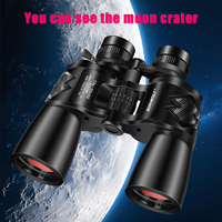 BORWOLF 10-30X50 High Magnification HD Professional Zoom powerful Binoculars Light night vision for hunting telescope monocular