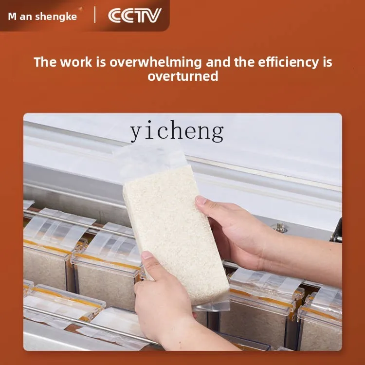 ZZ 真空機大型自動米真空米レンガ包装機商業家庭用包装およびシール