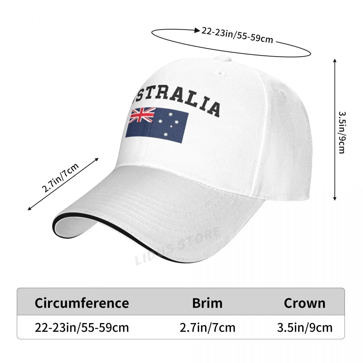 Australia Baseball Caps Cool Men Women Outdoor Adjustable Australia Flag Hats Dad Caps