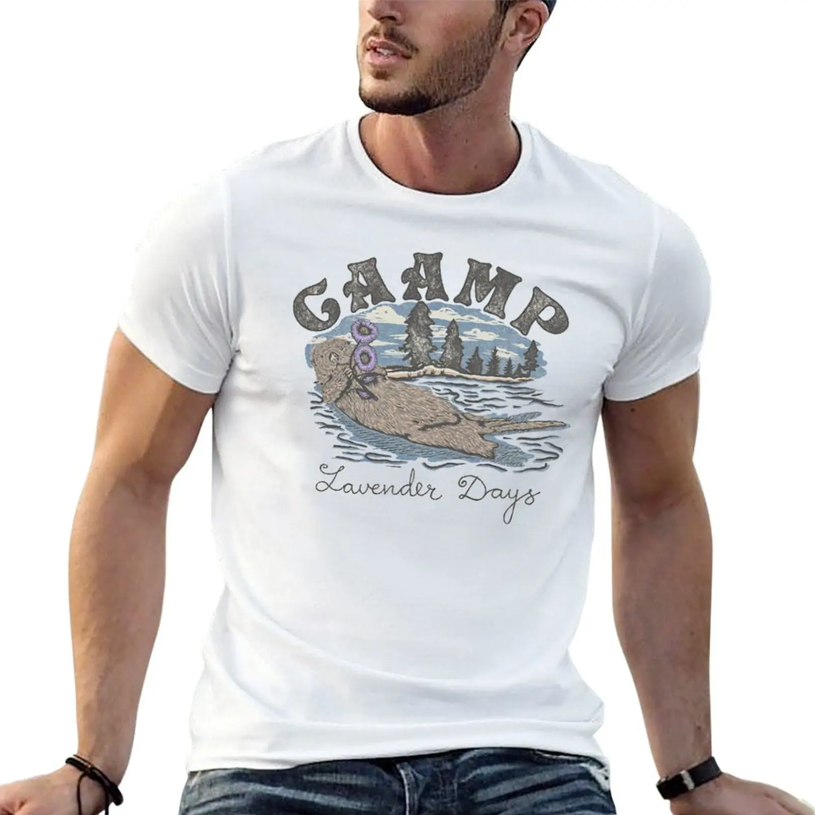 

caamp T-Shirt cotton t shirt man man t shirt heavy cotton T-Shirt