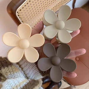 Büyük Çiçek pençe klipsleri Kadınlar için saç Klipleri Bayan Yengeç Klipleri, Tatlı Kızlar, saç aksesuarları, Moda 6 Büyük satış, yeni büyük saç no. 1