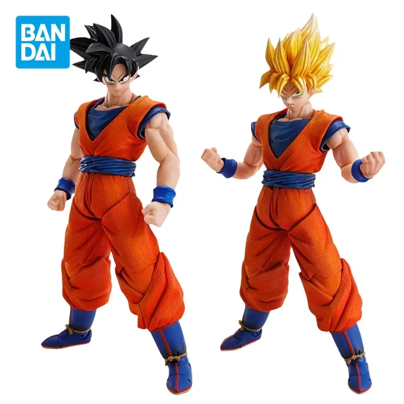 Bandai Original Dragon Ball Z Anime IMAGINATION WORKS 1/9 Son Goku Action Figures Collectible Model Doll Toys Gifts for Kids