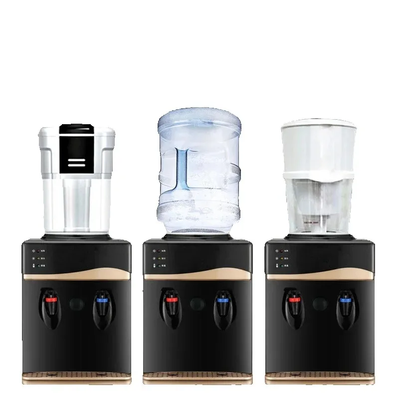 Electric Water Dispenser 220V Desktop Drinking Fountain Household Office Automatic Water Cooler Heater with 2/3 Water Outlets