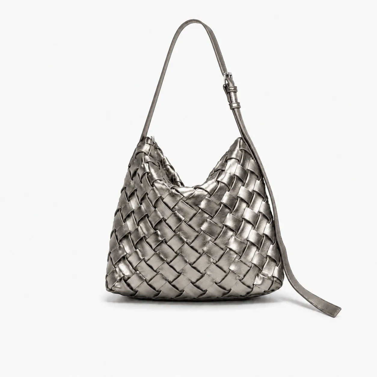 Korea Design Handbags for Woman New 2026 PU Fashionable Crossbody Dumpling Weave Underarm Bags Versatile Hobo Bags Shoulder