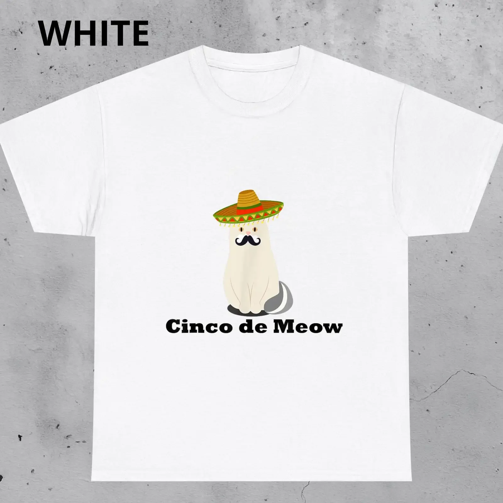 Cinco de Meow T Shirt Sombrero Cat Funny Lover  vintage Washed Breathable graphic Soft Stretched Versatile designer clothes