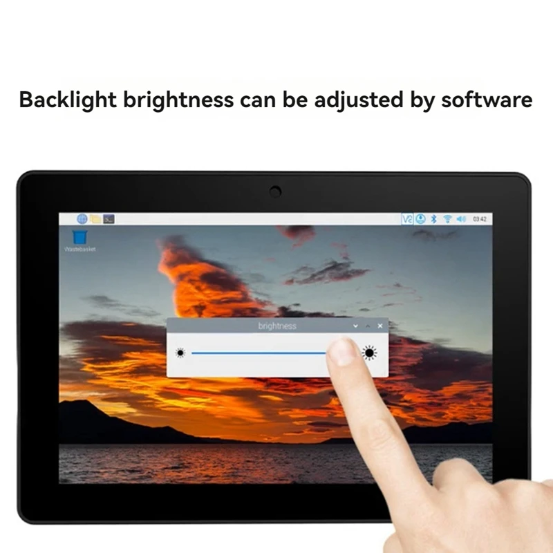Layar Sentuh LCD 10.1 Inci untuk Layar Sentuh Industri 5 1280x800 dengan Kamera Depan 5MP Colokan EU-TCES
