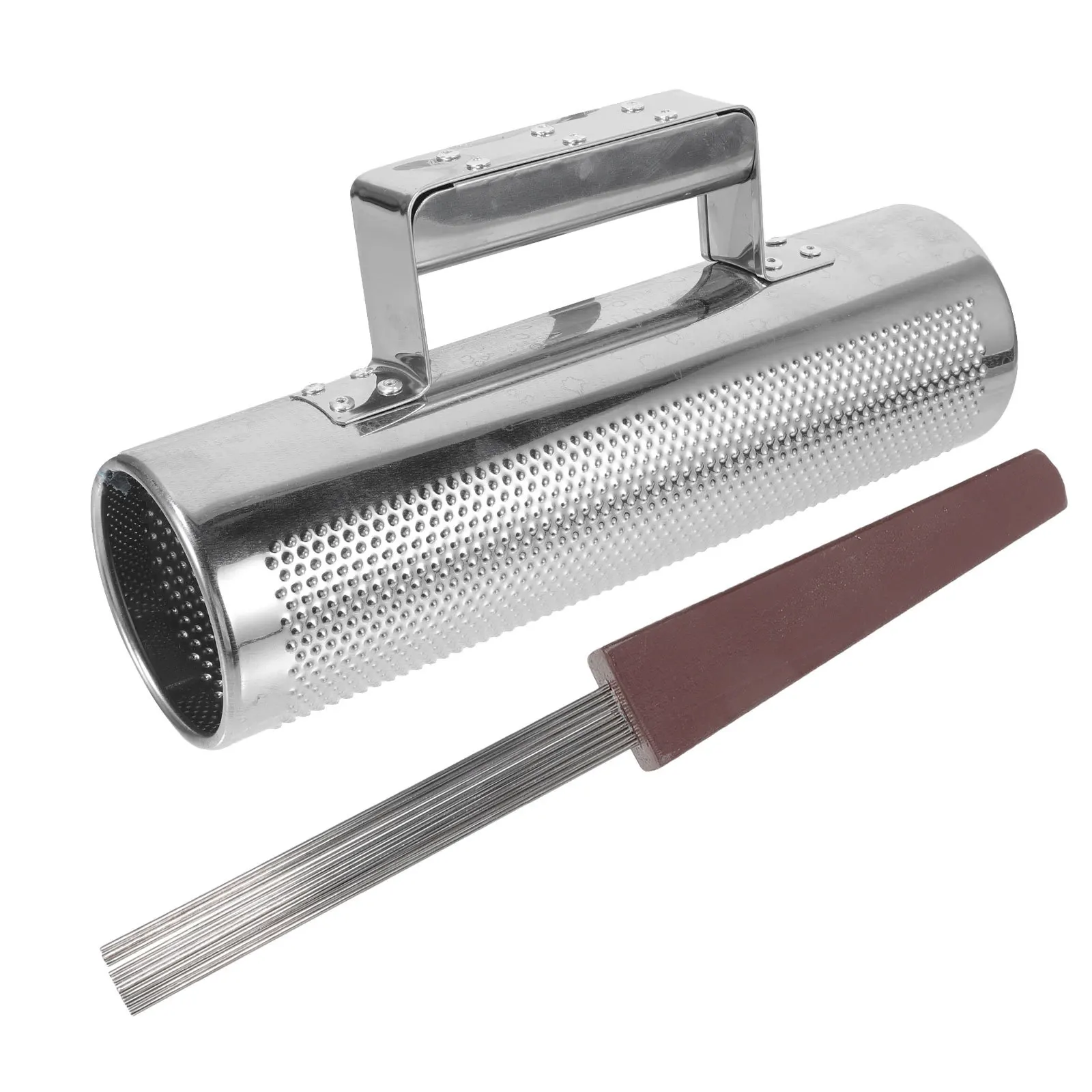 1Set Guiro Percussion Instrument Metal Guiro Scraper Musical Training Tool Educational Music Rhythm for Musical Tool