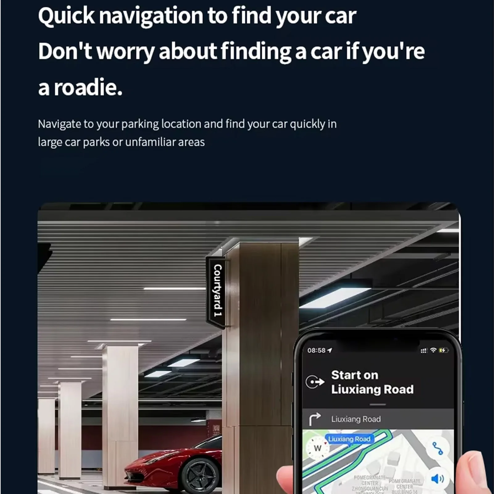Compact Locator for Trucks Smart  for Vehicles Anti-Theft Car Cigarette Lighter Locator Support USB+Type C Fast Charging