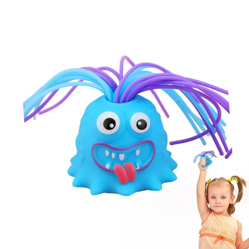 

Funny Hair Pulling Sound Toys Creative Shape Kids Party Favors for Car Trip Classroom Bedroom Glowing Squeeze Toys accessories