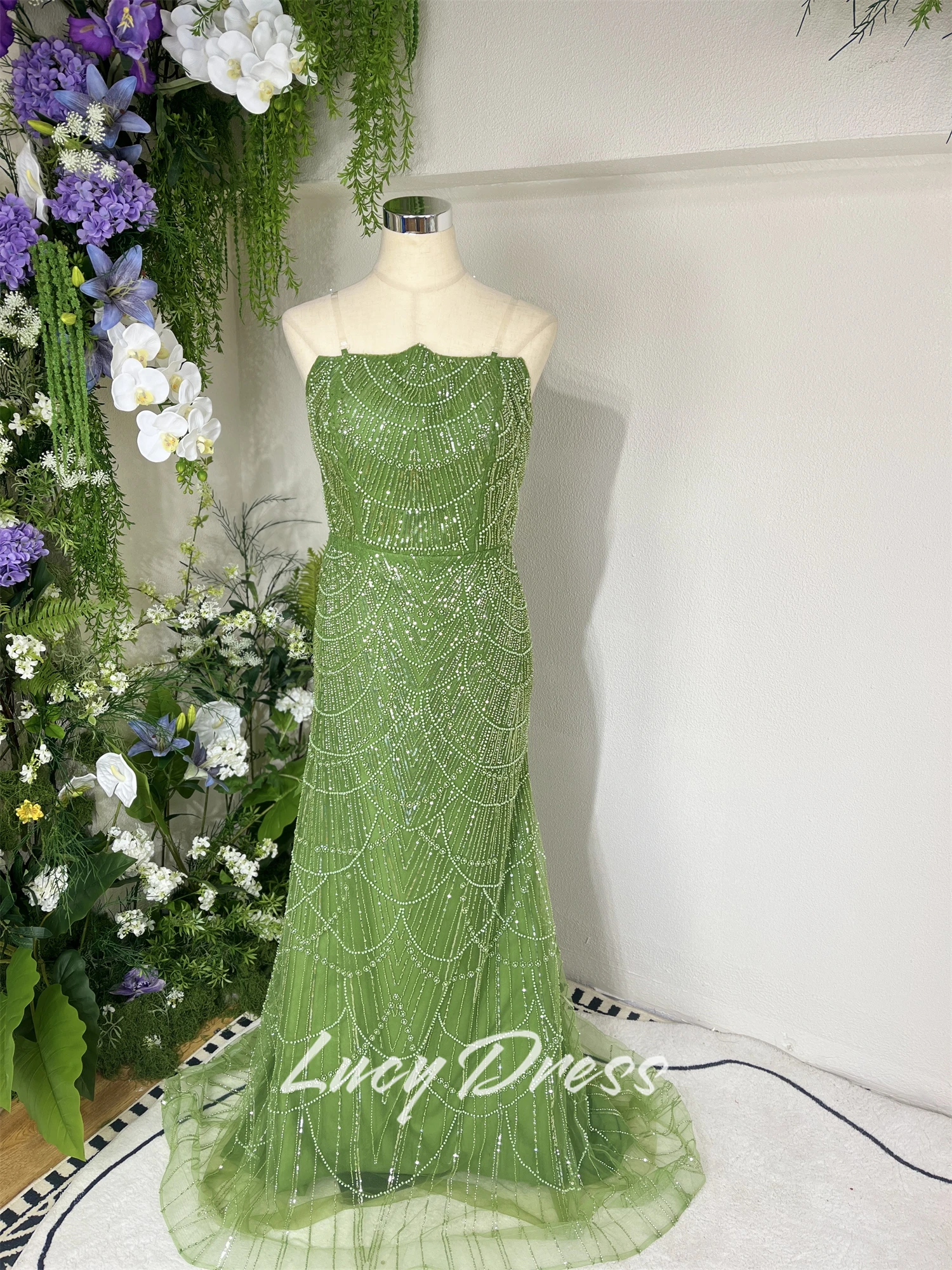 Lucy Customized Party Dress Rose Red Evening Wedding Luxury Dresses Women 2024 Ball Gowns Robes De Cocktail Prom فساتين سهرة