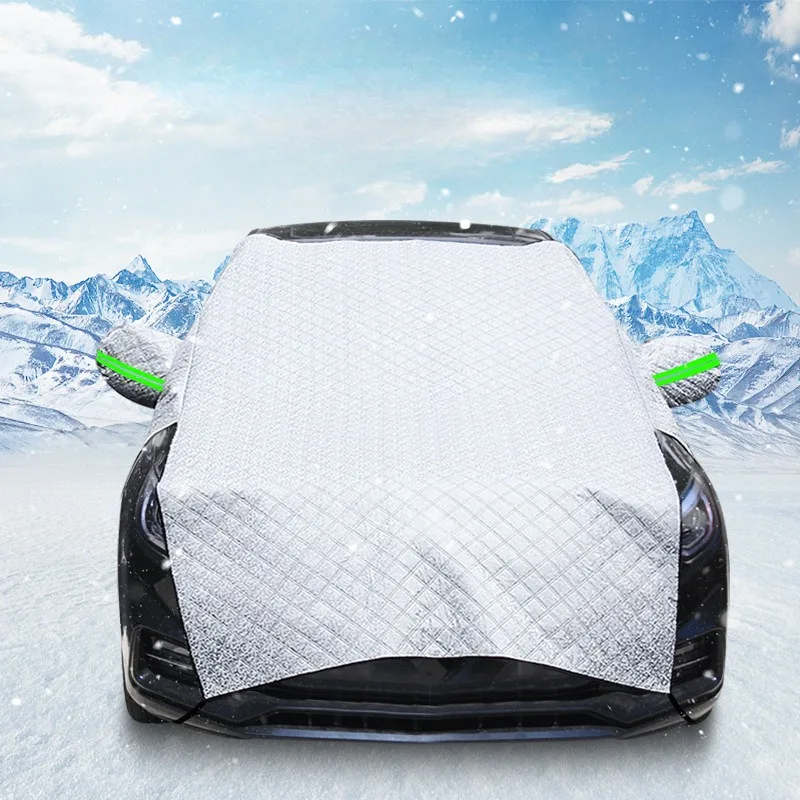Car clothing car cover four seasons universal rain and frost insulation snow shield front windshield half car clothing sunblock