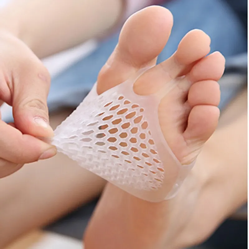 Silicone Gel Forefoot Pads Pain Relief Support Front Feet Care Slip Resistant Pads Prevent Grind Feet Foot Care Pad