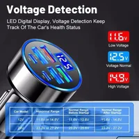 Chargeur de voiture USB 350W PD QC3.0 USB C, adaptateur de Type C pour iPhone Samsung Huawei Xiaomi, Charge rapide ﻿ 4