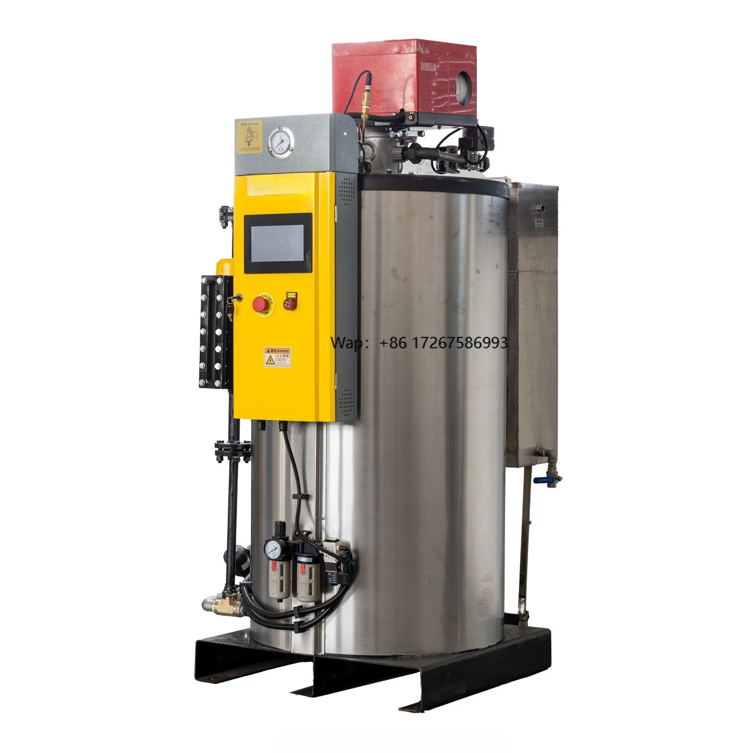 Precio Bajo, Nueva Caldera Industrial de Vapor de Baja Presión con Tubo de Agua Vertical, Máquina Automática para Cervecería, Europa