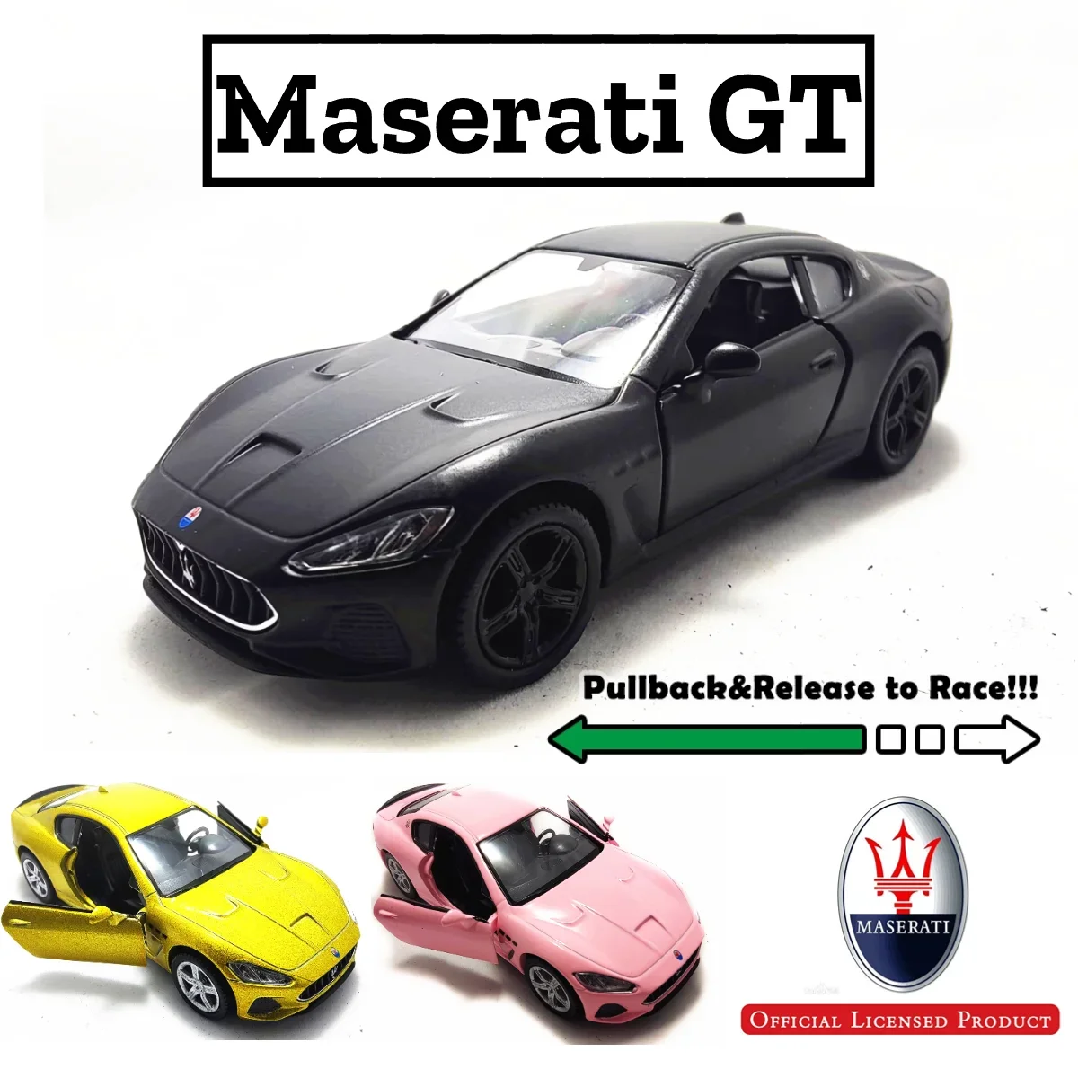 

1:36 Scale Maserati Gran Turismo MC Replica Diecast Model Car Decoration Collection Gift for Boys and Toy Car Collectors