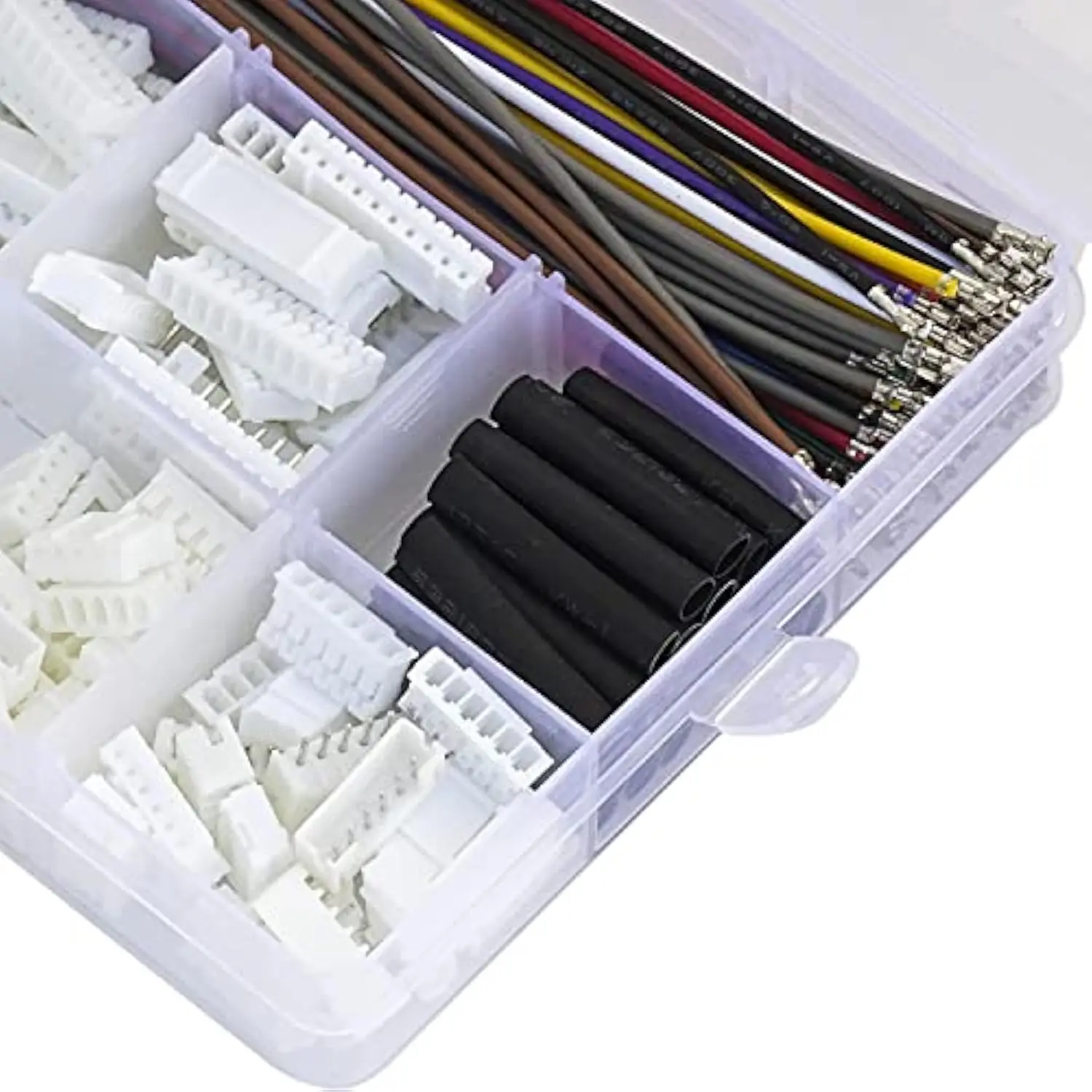 

DIY JST PH 2.0mm Connector Kit – 2-10 Pin Socket with Pre-Crimped Wires and 10 Color Housing Set 165mm