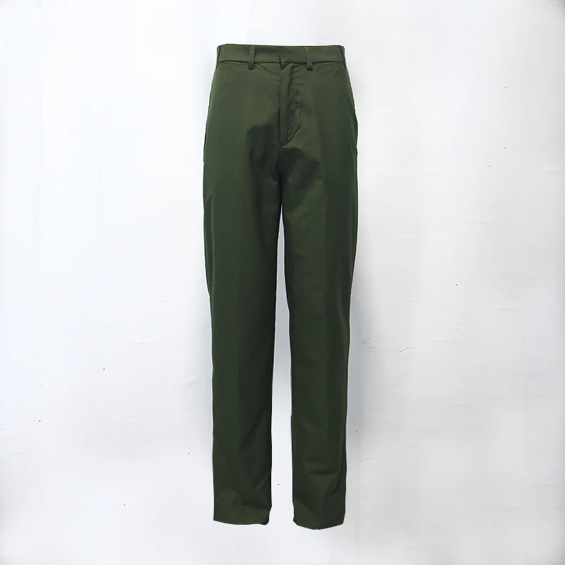 

Spring Summer Men's Thin Multi-ket Military een orm Straight Leg Pants Mixed Wool Lamb Fur Formal West Pants