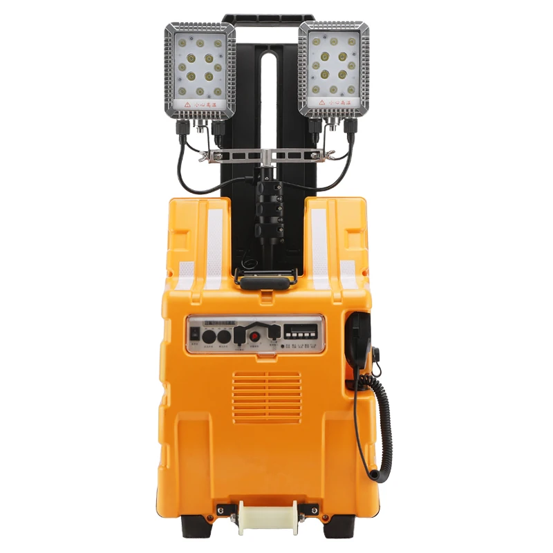 Portable Outdoor  LED Mobile Light Tower IP65 Diesel Telescopic Loudspeaker for Emergency Rescue Landscape Search Warning