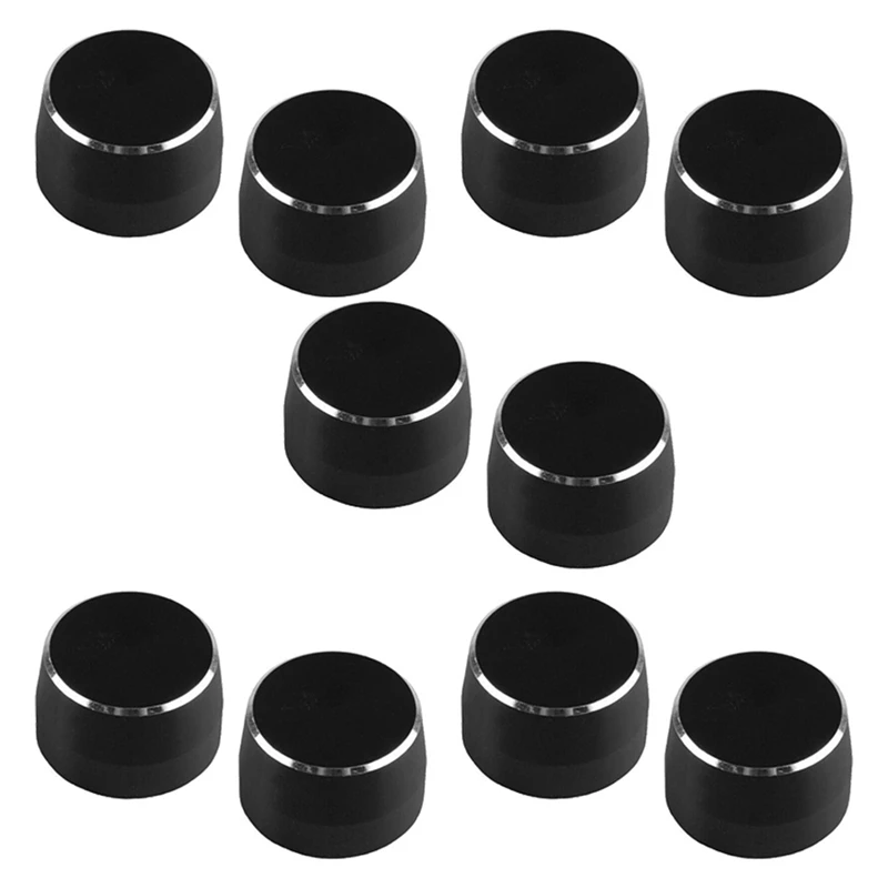 10Pcs Steel Dial Lamp Switch Cover For Benz Smart Fortwo 451 2009-2014 Car Wiper Gear Cap Decorative Car Styling Black