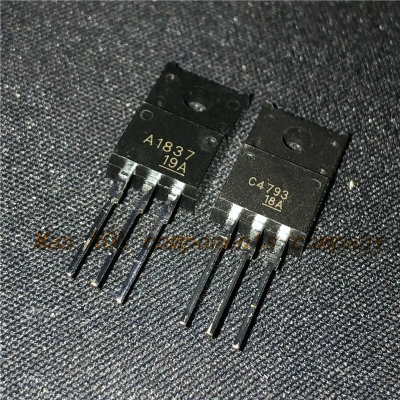 10PCS/LOT 5pair 5pcs 2SC4793 TO220 5pcs 2SA1837 TO-220 C4793 A1837  EACH Original and Transistor new original  In Stock