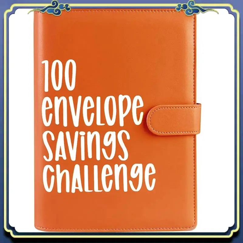 

A86P-1Set Easy And Fun Way To Save 5,050 Savings Challenges Budget Book Binder +Cash Envelope